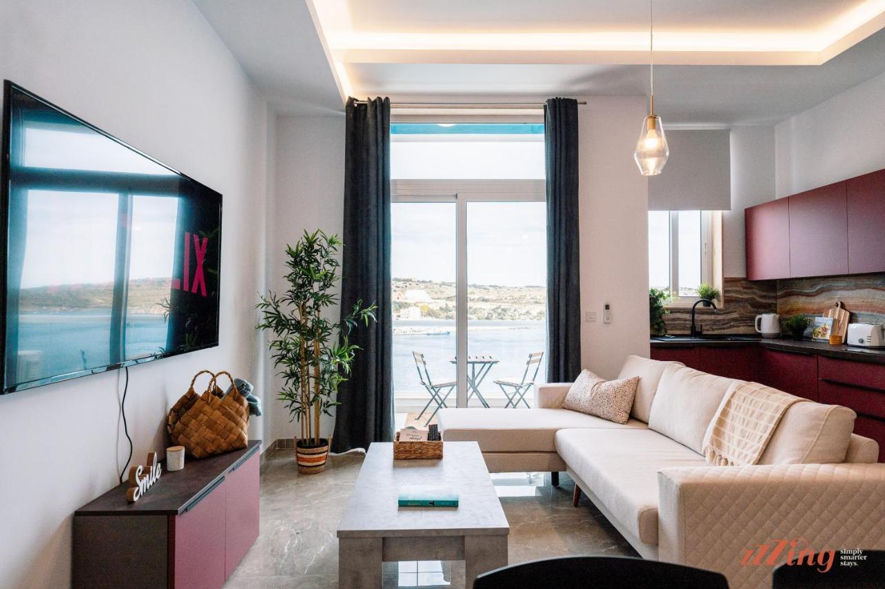 Seashore Stays - Stunning Apartments Right By The Sea St. Paul's Bay Dış mekan fotoğraf